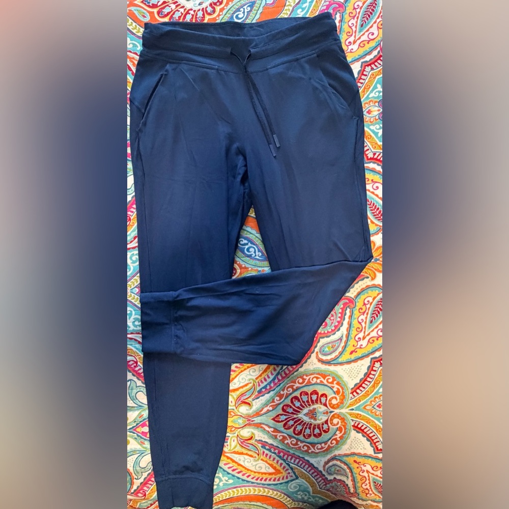 Lululemon Ready to Rulu Joggers Navy Blue Size 8 Soft Athleisure Pants